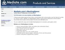 Tablet Screenshot of meetingspace.mediate.com